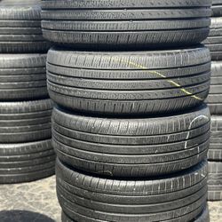 SET OF TIRE 225 45 18 PIRELLI 85% LIFE