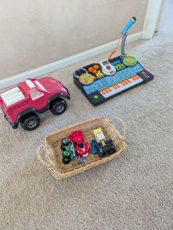Kids Toy Lot – Cars, Keyboard & Truck