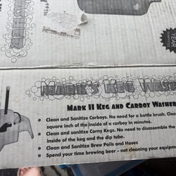 NEW Mark II Keg & Carboy Washer BEER Cleaning Sanitizing Carboys Corny Kegs Brew Paul’s Hoses 