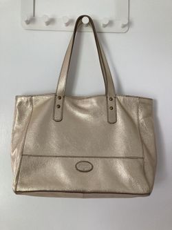 Fossil Leather Tote