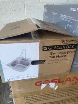 Glacier Bay 15 in. Drop-In Single Bowl 20-Gauge Stainless Steel Kitchen Sink with Faucet