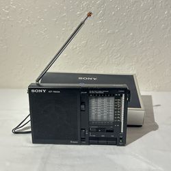 Vintage Sony ICF-7600A FM MW SW 9 Multi Bands Receiver AM/FM Radio Tested Works!