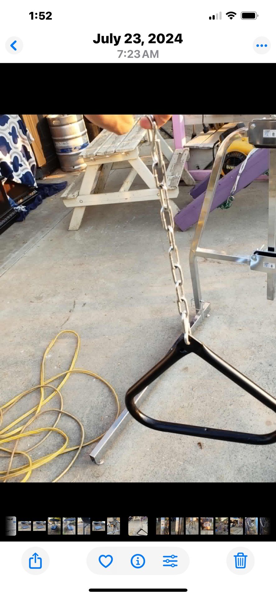 Lneeical lifter Trapeze with Base, 500 lb. $250 obo