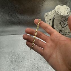 10k Thick Milano Bracelet