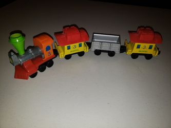 Lot of 4 Vintage 1980s Mattel diecast Train