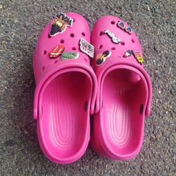 Size 6 Pink Platform Mules