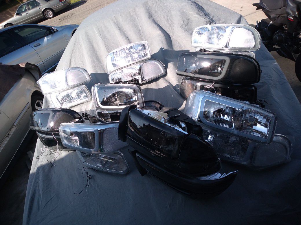Well they got about a good 15 pairs of Sierra headlights hit me up ASAP need to get rid of them as soon as possible priced to sell trades welcome