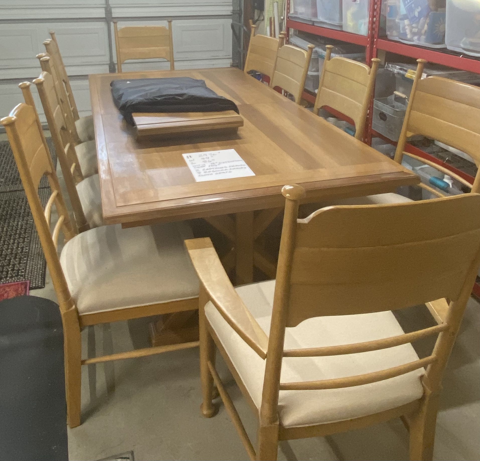 Farmhouse Table With 10 Chairs