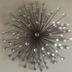 Modern Metal Work With Round gems