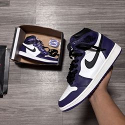 Jordan 1 purple court