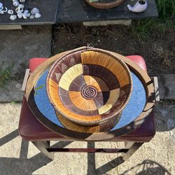 African Tribal woven Basket