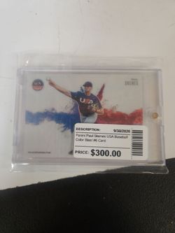 Panini Paul Skenes USA Baseball Color Blast #6 Card