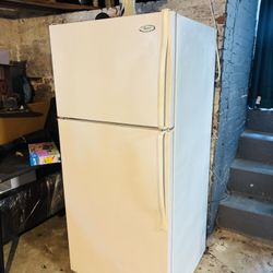 White double-door refrigerator – Working perfectly