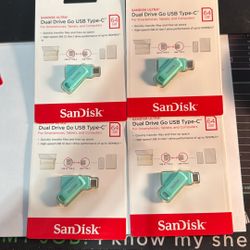 Sdddc3-064gb Type C Flash Drives (LOT Of 4)