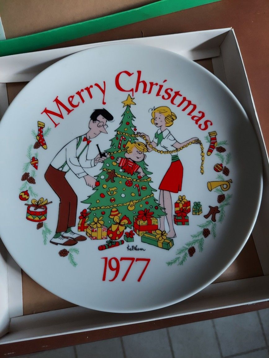 Vintage Dennis The Menance Plate