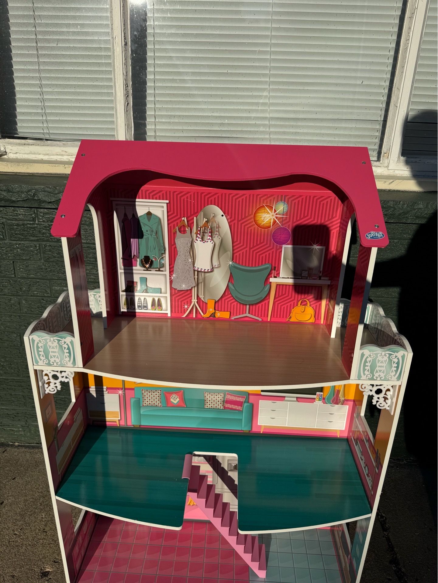 Jupiter Workshops Wooden Dollhouse / Barbie House – Great Condition