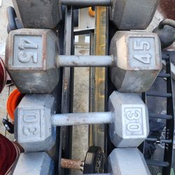 30/45 Pound Dumbbells