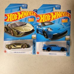 Hot Wheels-'lambo Sian/'Porchse 911