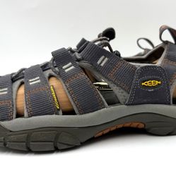 KEEN Newport H2 Men’s Waterproof Hiking Sandals Gray/Orange Size 7 US