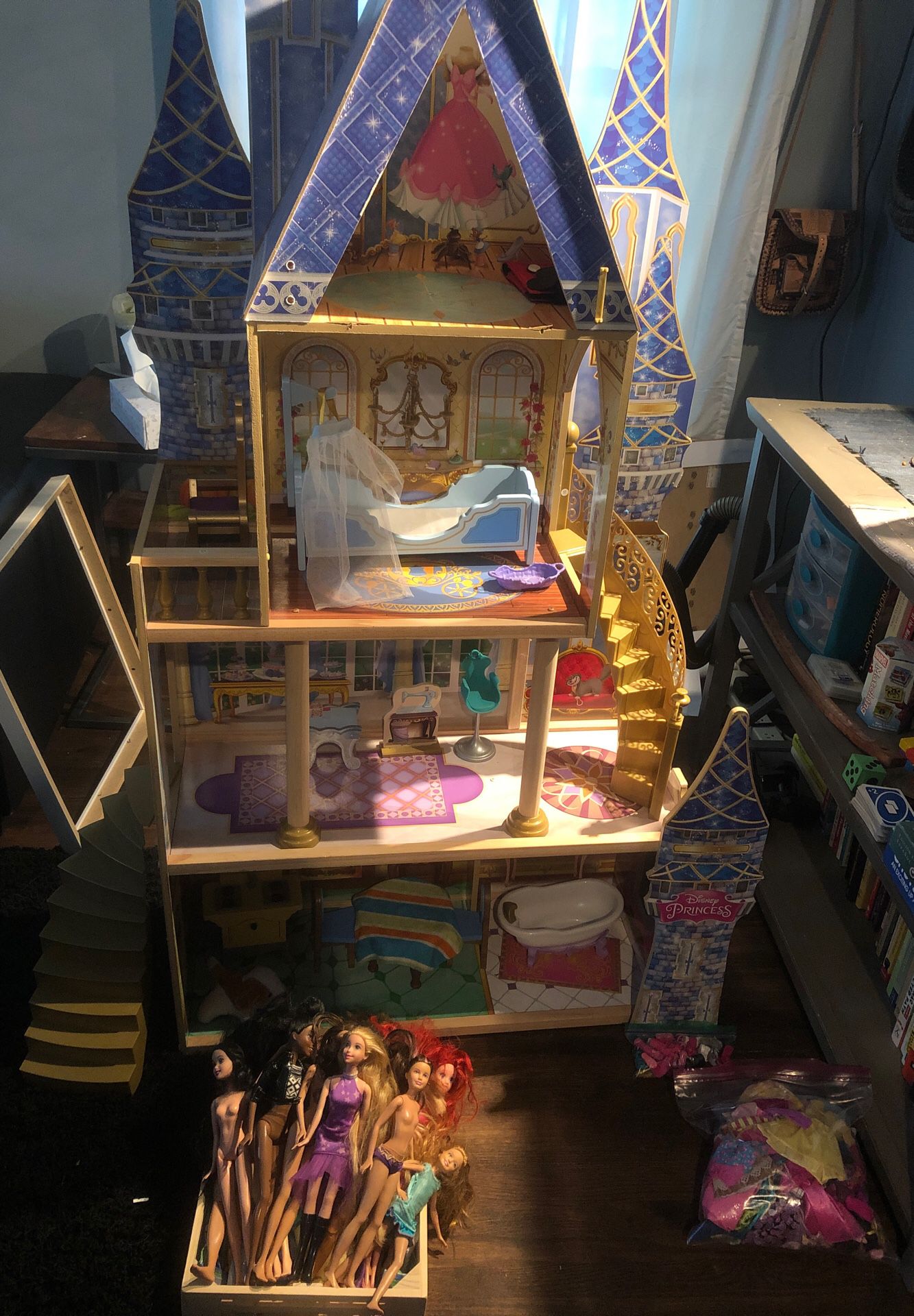 Disney Barbie Princess House with dolls and accessories