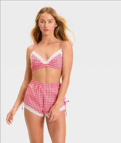 Red Plad Womens Pjs