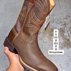 Arait Men's Wide Squared Toe Boots