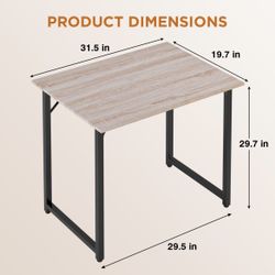 32 Inch Wooden Desk