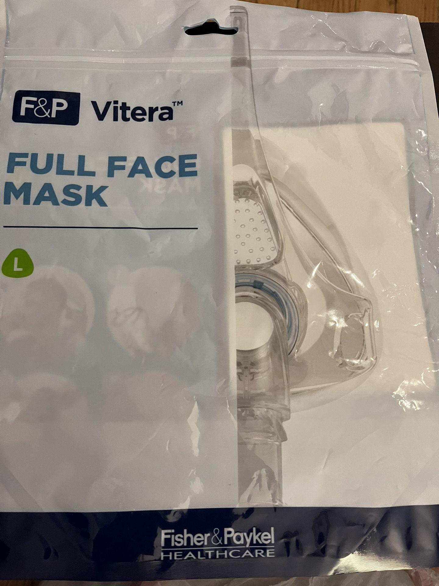 F&p Vitera Full Face Mask Size L Headgear M-L