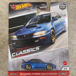 Hotwheels Premium Modern Classics Subaru 22B