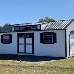 14x28 Shed w/ Garage & Dormer Package 