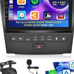 Lexus GS300 GS350 2006–2011 Apple CarPlay Radio Screen
