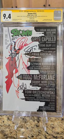 Spawn #312 CGC 9.4 Autographed Variant Cover