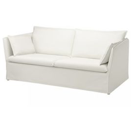 IKEA backsalen three seat white sofa, can fit in SUV