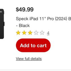 Speck Ipad Pro 11” $25