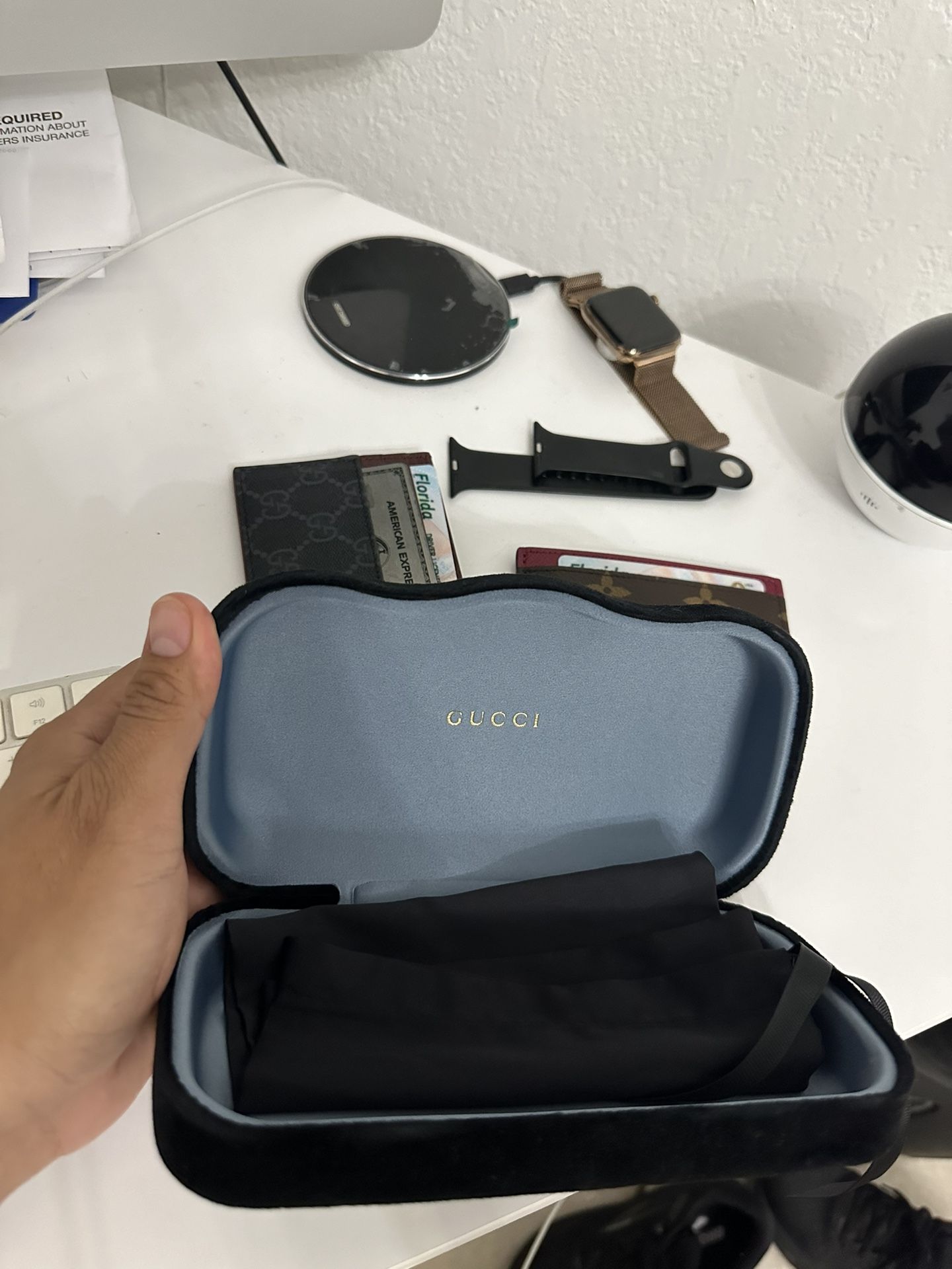 Gucci Sunglasses Case In Black