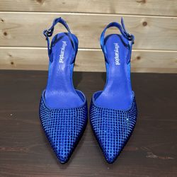 BNWOT Jeffrey Campbell Zivote rhinestone sling back heels size 6.5