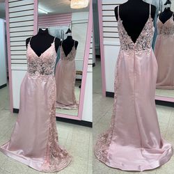 New With Tags Blush Colored Formal Dress & Prom Dress $125
