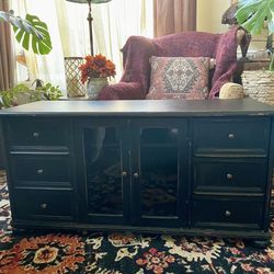 TV Console Cabinet Entertainment Center w/Storage 45.5”L x 23”H x 18”D