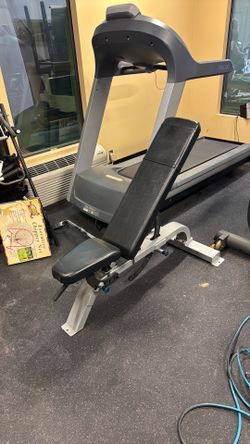 Adjustable Weight Bench + weights