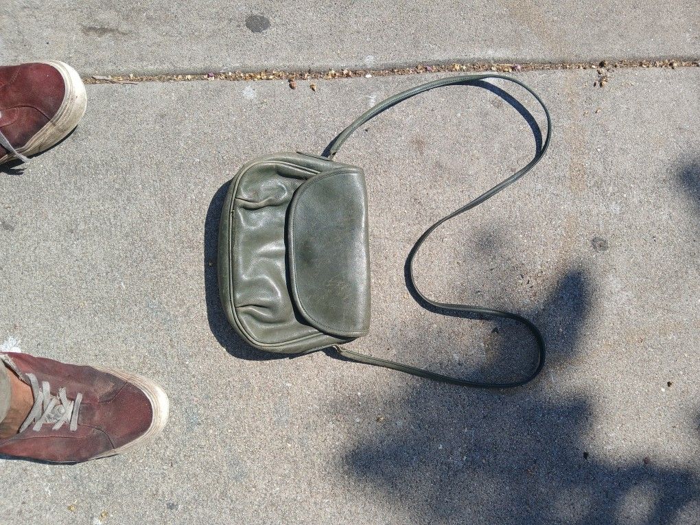 Vintage Coach Style 4111 Forest Green Cafe Bag