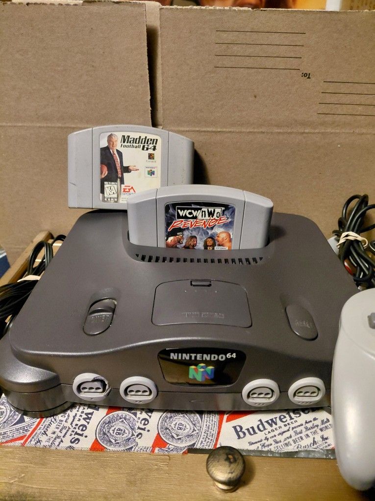Nintendo 64 + 2 games please read description before buying thank you.