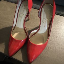 Red Jessica Simpson Almost New Shoes 