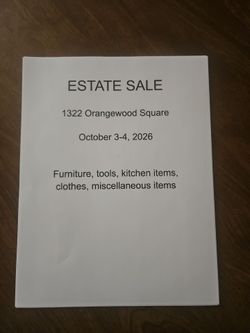 Estate sale