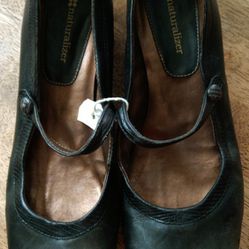 Naturalizers Black Leather Mary Jane Ladies Shoes 