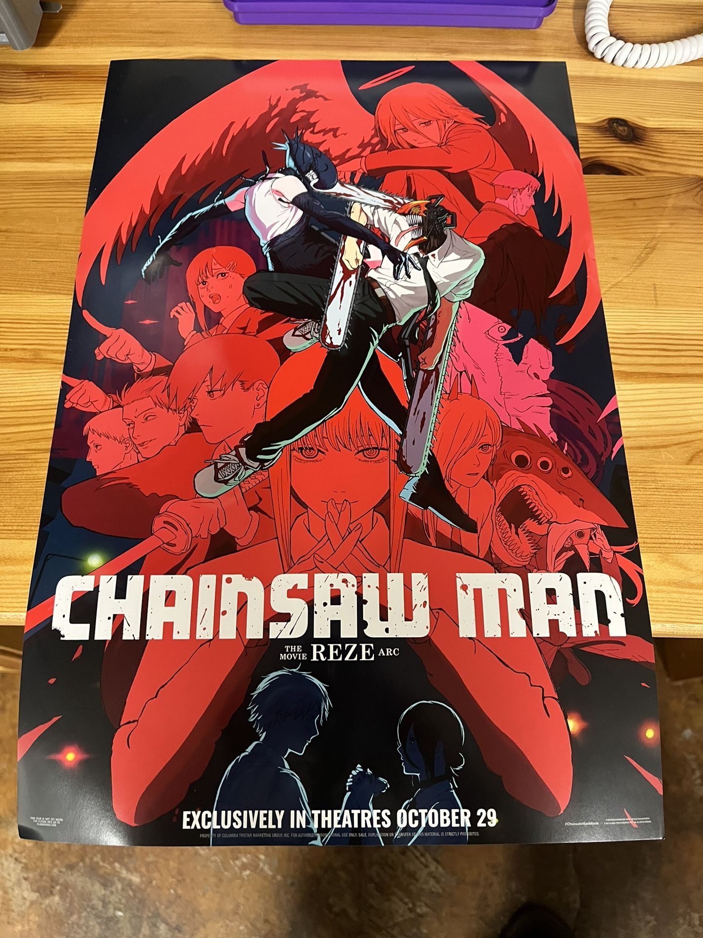 Chainsaw Man The Movie Reze Arc Movie Poster Anime Expo 2025