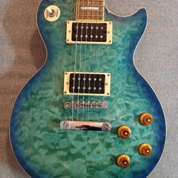 Limited edition  2002 Les Paul Gibson Epiphone Aqua burst 