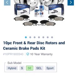 2011 Ford Fusion SE Front/Rear Brake Pads & Rotors OBO$