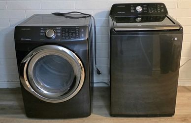 washing machine and dryer,Samsung,black
