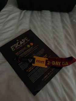 Escape Wristband GA 2-Day Ticket 2026