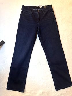 Hudson Women's Straight Leg Jeans Dark Blue Rinse Size 4 NWT 0031
